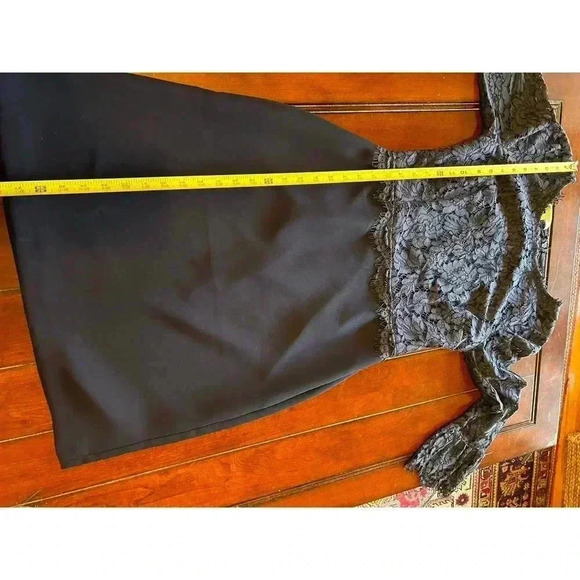 RSVP by TALBOTS Scalloped Edge Lace Blue Sheath Dress Size 6 - Picture 6 of 6